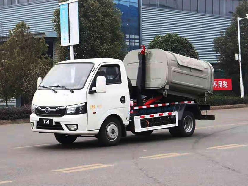 純電動比亞迪T4車廂可卸式垃圾車